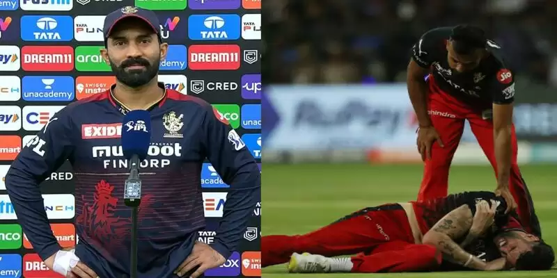 "His shoulder pop out.."- Dinesh Karthik shares a big update on Reece Topley's injury