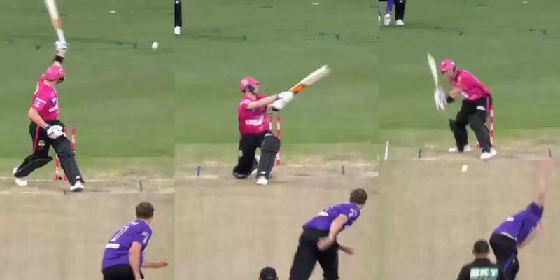 Watch: Steve Smith scores 16 runs off just One delivery for Sydney Sixers against the Hobart Hurricanes in BBL 2022-23