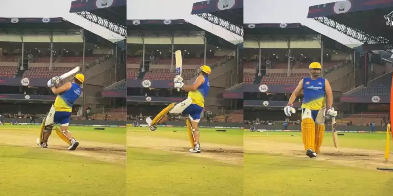 Watch: Amid injury speculations, MS Dhoni hitting big sixes at net ahead of RCB clash