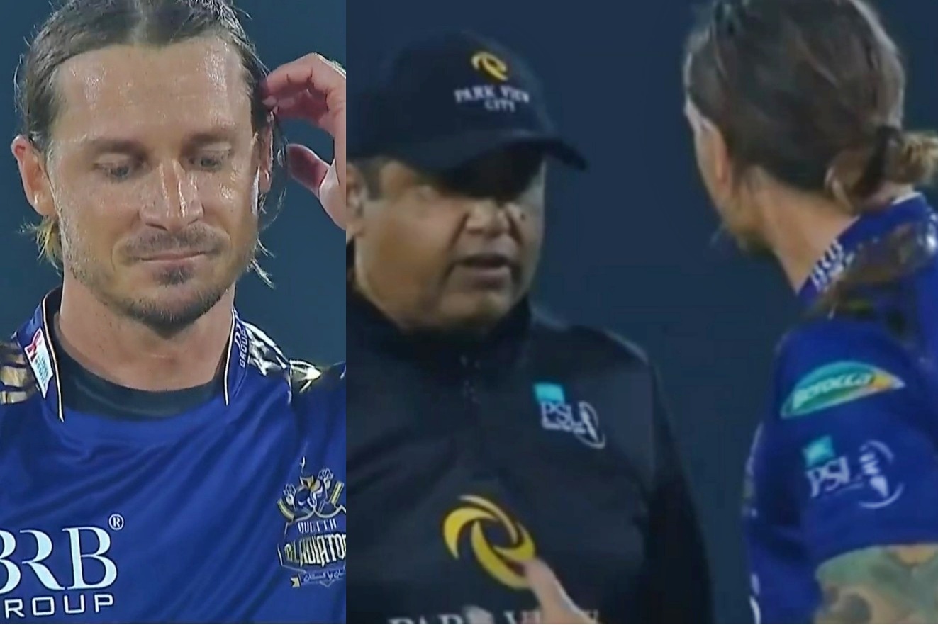 Watch: Dale Steyn loses his cool after argument with umpire in PSL 2021