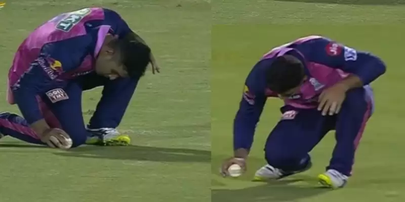 Here's the reason why Riyan Parag celebrated the catch in an unusual way