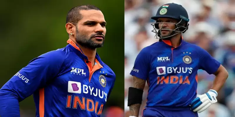 Shikhar Dhawan reacts after being axed from the ODIs against Sri Lanka