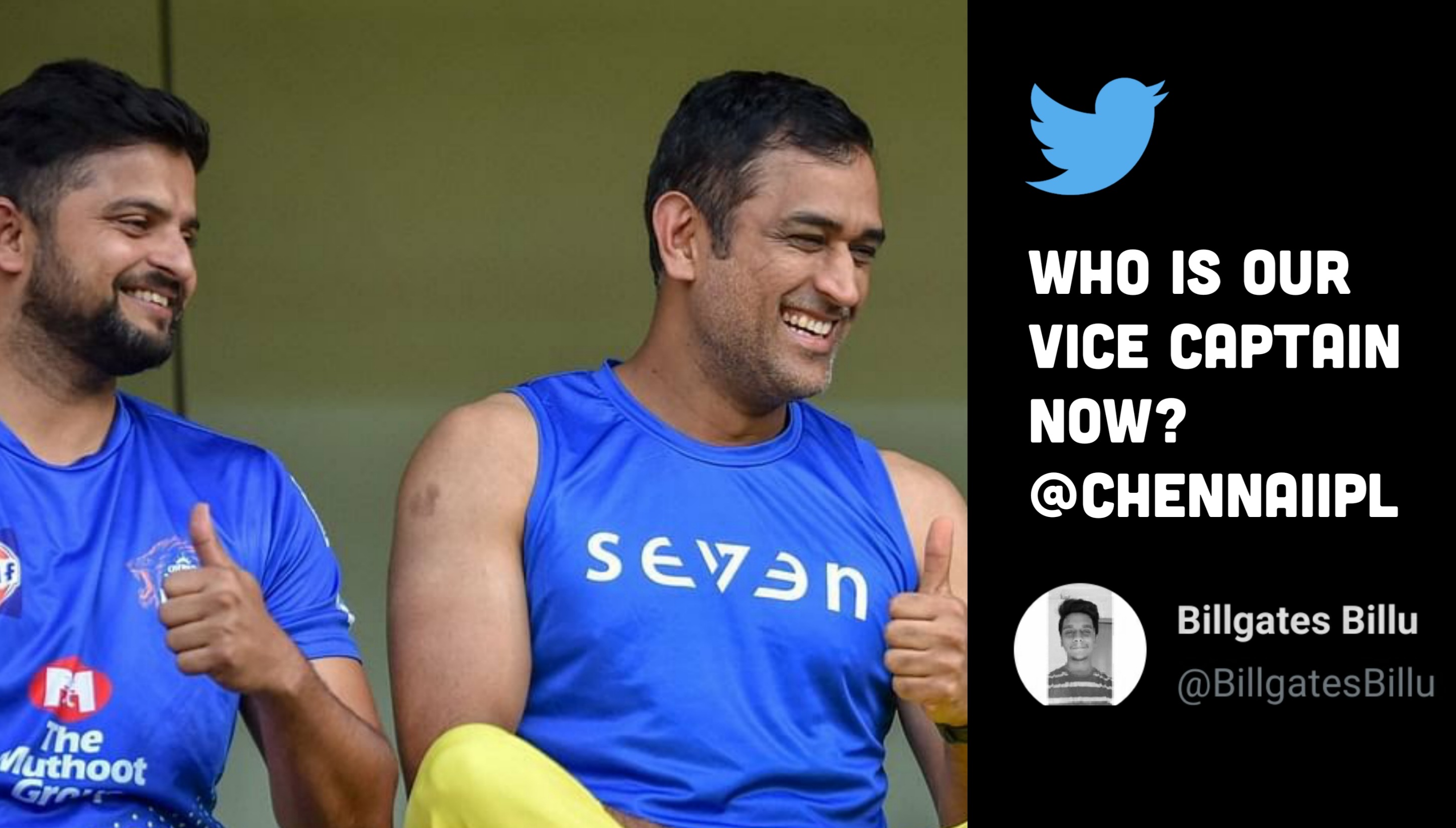 A fan asks CSK about their new vice-captain, gets a 'wise' reply from the franchise