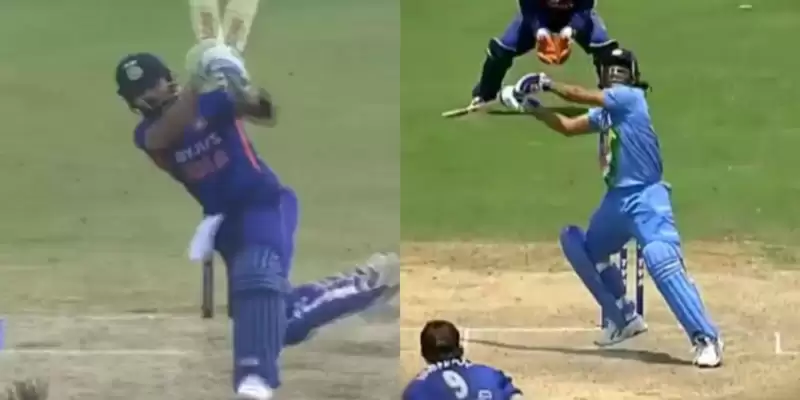 Watch: Virat Kohli plays MS Dhoni's helicopter six which went for 97-meter vs SL in 3rd ODI