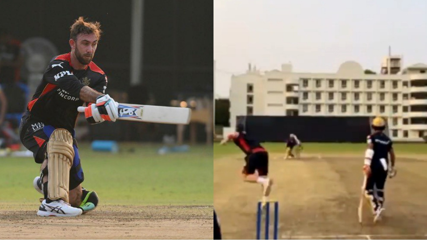 Watch: Glenn Maxwell smashes brilliant reverse sweeps in RCB's practice session
