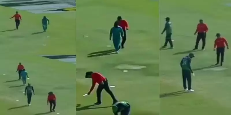 Watch: Comedy of Errors in PAK vs NZ 2nd ODI; Umpire Aleem Dar stopped match to fix incorrect measurements of 30-meter circle