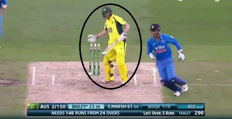 Watch: MS Dhoni Shocks George Bailey With A Breakneck Stumping