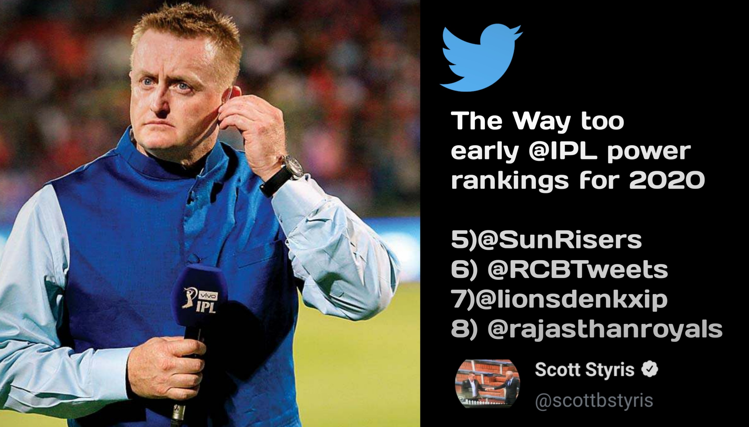 Scott Styris predicts RR to finish last in IPL 2020; see how Rajasthan responded