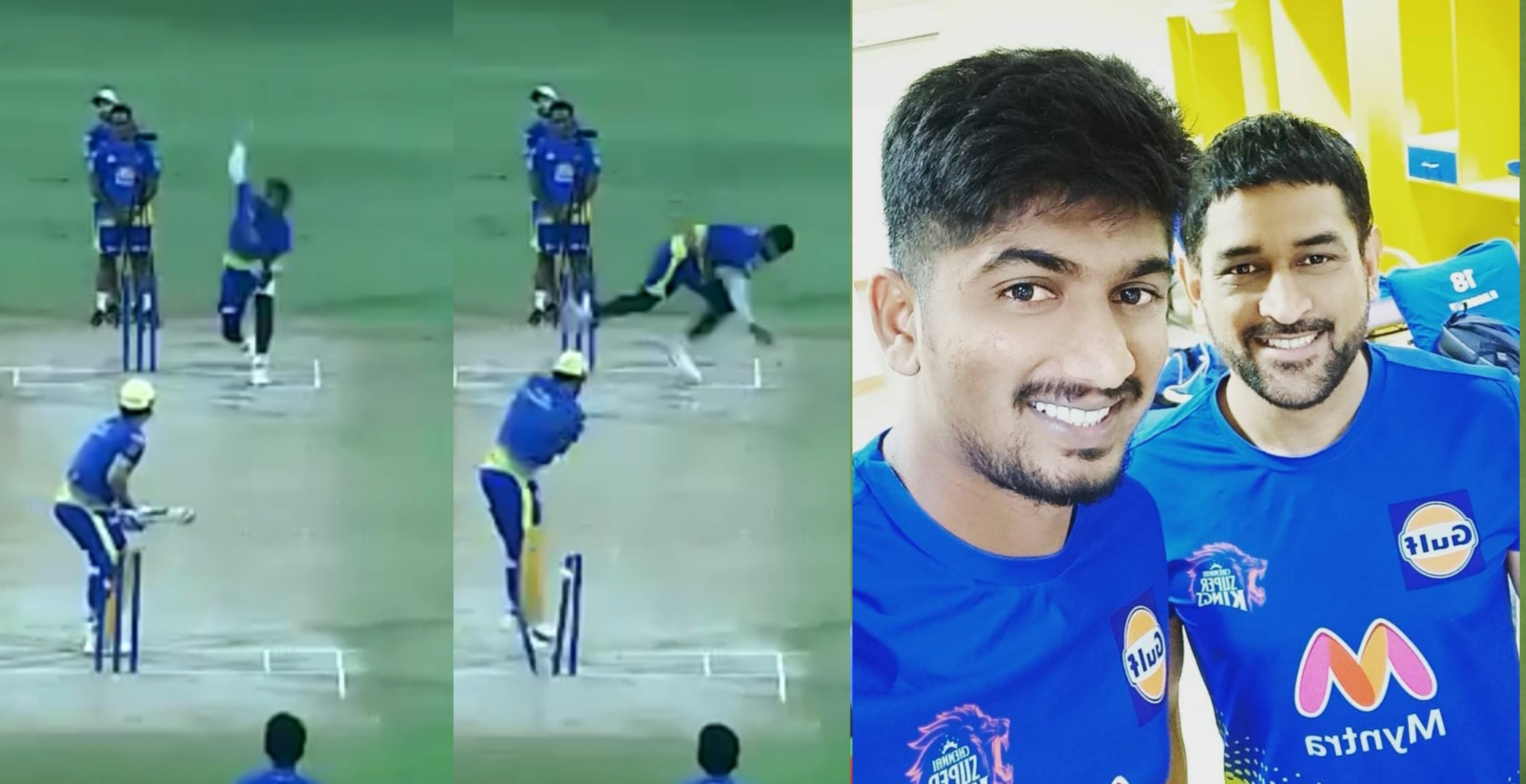 Watch: New CSK recruit Harishankar Reddy bowls a dream delivery to MS Dhoni