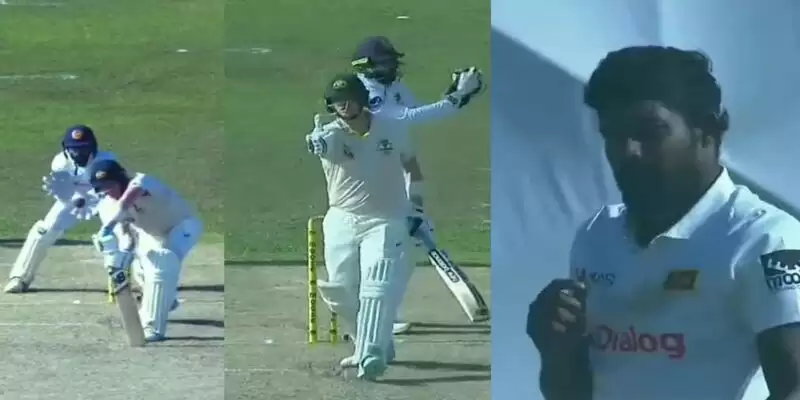 Steve Smith responded to Prabath Jayasuriya, giving him "Thumbs Up" after almost getting out in the ongoing 2nd SL vs AUS