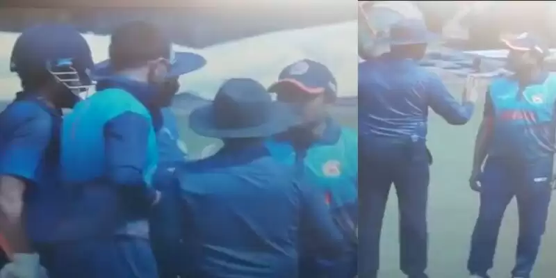 Watch: Things got heated; Ambati Rayudu and Sheldon Jackson involved in a Heated argument during Syed Mustaq Ali Trophy