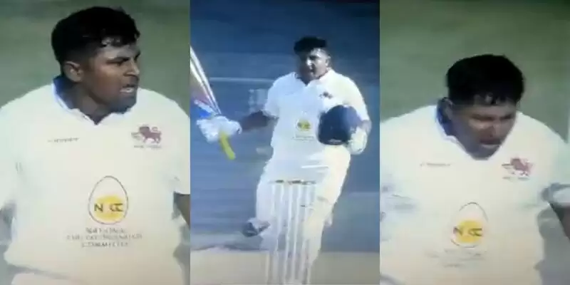 Watch: Sarfaraz Khan's wild celebration after scoring yet another century after India's snub