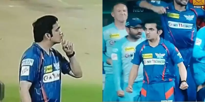 Watch: Animated Gautam Gambhir shows "Fingers on Lips" gesture to RCB fans after LSG's 1-wicket win